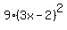9%283x-2%29%5E2