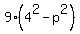 9%284%5E2+-+p%5E2%29