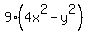 9%284x%5E2-y%5E2%29
