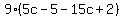 9%285c-5-15c%2B2%29