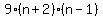 9%28n%2B2%29%28n-1%29
