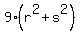 9%28r%5E2+%2B+s%5E2%29