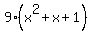 9%28x%5E2%2Bx%2B1%29