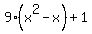 9%28x%5E2+-+x%29+%2B+1