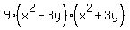 9%28x%5E2-3y%29%28x%5E2%2B3y%29