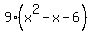 9%28x%5E2-x-6%29