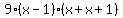 9%28x-1%29%28x%2Bx%2B1%29