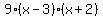 9%28x-3%29%28x%2B2%29