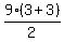 9%2A%283%2B3%29%2F2