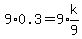 9%2A0.3=9%2Aexpr%28k%2F9%29