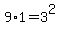 9%2A1=3%5E2
