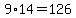 9%2A14+=+126