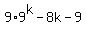 9%2A9%5Ek-8k-9