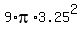 9%2Api%2A3.25%5E2+