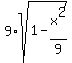 9%2Asqrt%281-x%5E2%2F9%29
