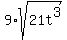 9%2Asqrt%2821t%5E3%29%29