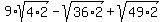 9%2Asqrt%284%2A2%29-sqrt%2836%2A2%29%2Bsqrt%2849%2A2%29