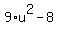 9%2Au%5E2-8