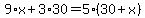 9%2Ax%2B3%2A30=5%2A%2830%2Bx%29
