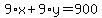 9%2Ax%2B9%2Ay=900