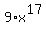 9%2Ax%5E17