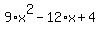 9%2Ax%5E2-12%2Ax%2B4