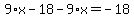 9%2Ax-18-9%2Ax=-18