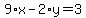 9%2Ax-2%2Ay=3