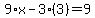 9%2Ax-3%283%29=9