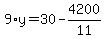 9%2Ay=30-4200%2F11