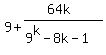 9%2B%2864k%29%2F%289%5Ek-8k-1%29