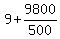 9%2B+9800%2F500