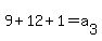 9%2B12%2B1=a%5B3%5D