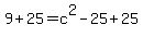 9%2B25=c%5E2-25%2B25