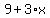 9%2B3%2Ax