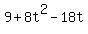 9%2B8t%5E2-18t
