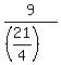 9%2F%28%2821%2F4%29%29