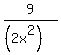 9%2F%28%282x%5E2%29%29