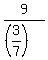 9%2F%28%283%2F7%29%29