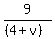 9%2F%28%284%2Bv%29%29