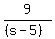 9%2F%28%28s-5%29%29