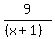 9%2F%28%28x%2B1%29%29