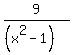 9%2F%28%28x%5E2-1%29%29