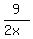 9%2F%282x%29