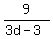 9%2F%283d-3%29