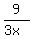 9%2F%283x%29