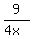9%2F%284x%29