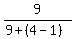 9%2F%289%2B%284-1%29%29+