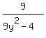 9%2F%289y%5E2-4%29