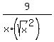 9%2F%28x%2A%28sqrt%28x%29%5E2%29%29+